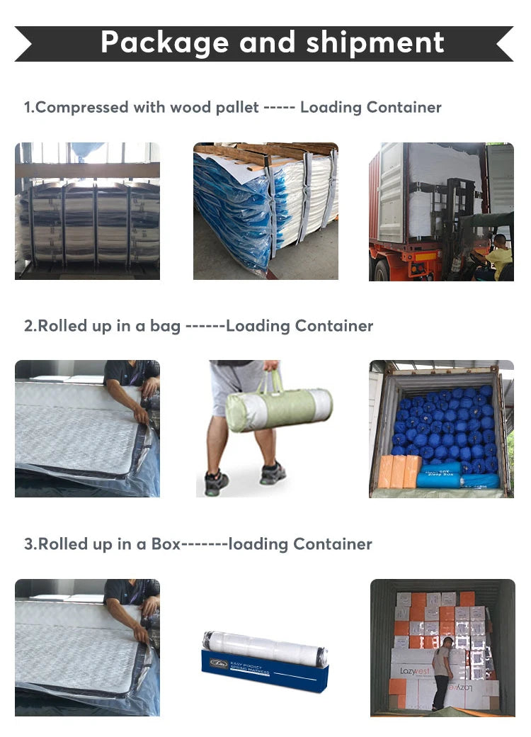 Modern compressed pocket spring bed mattress king size in a box wholesale suppliers