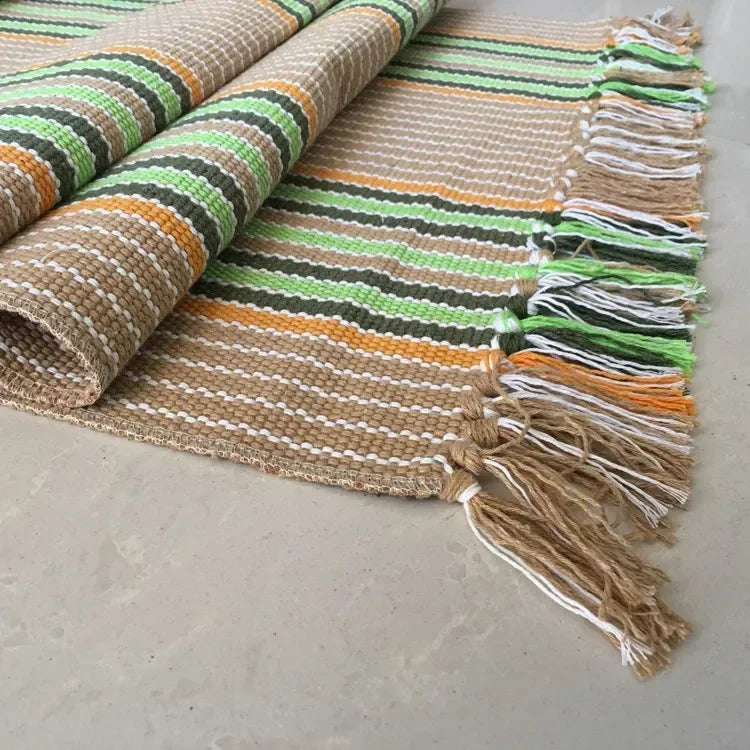 WINLIFE Cotton Blending Fiber Carpets Decorative Area Rugs For Living Room/Bedroom Entrance Doormat Bedside Rugs Washable Mats