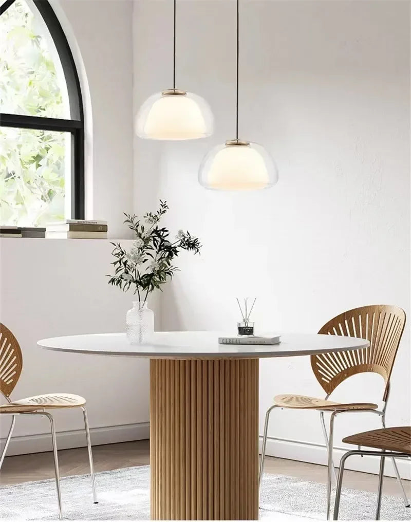 Lustre Glass Hanging Lamps Modern Luxury Home Decor Pendant Light Bedroom Living Room Kitchen Dining Table Cafe Suspend Fixture