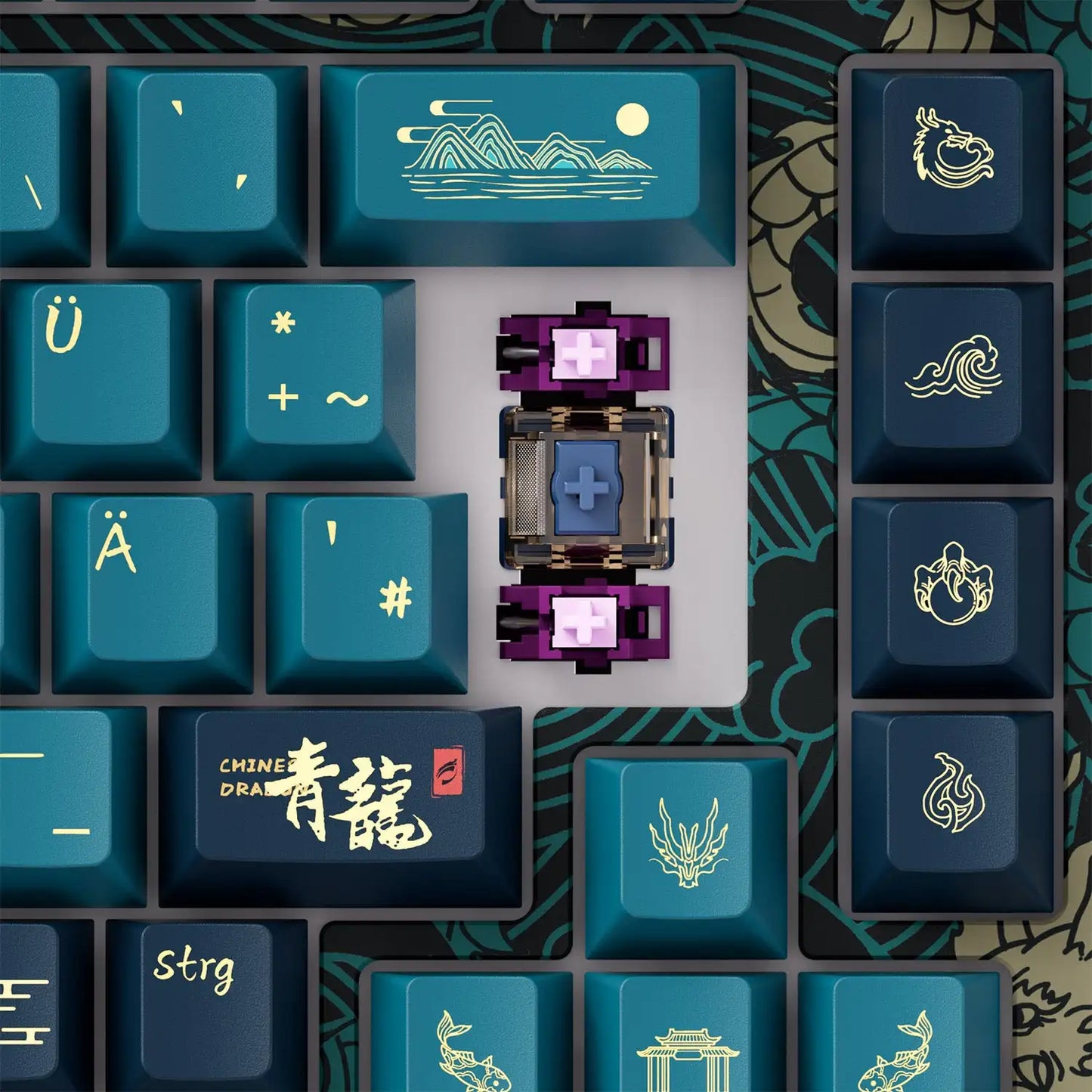 Akko MOD007 HE Year of Dragon Rapid Trigger Mechanical Keyboard 75% Magnetic Switch RGB 8K Polling Rate RT0.01mm Gaming Keyboard