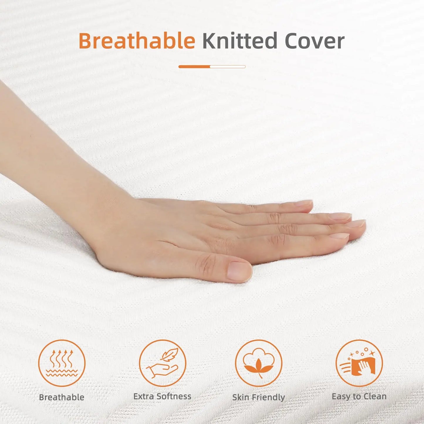 Vesgantti 16CM Gel Memory Foam Single Mattress for Cool Sleep & Pressure Relief - Medium