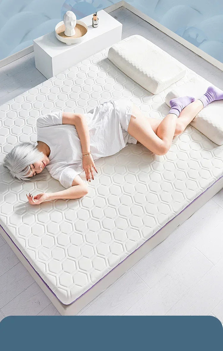 Foldable Natural Latex Mattress for Double Single Bed King Size Mat In Dormitory Hotels Bedroom Furniture Household Thickened