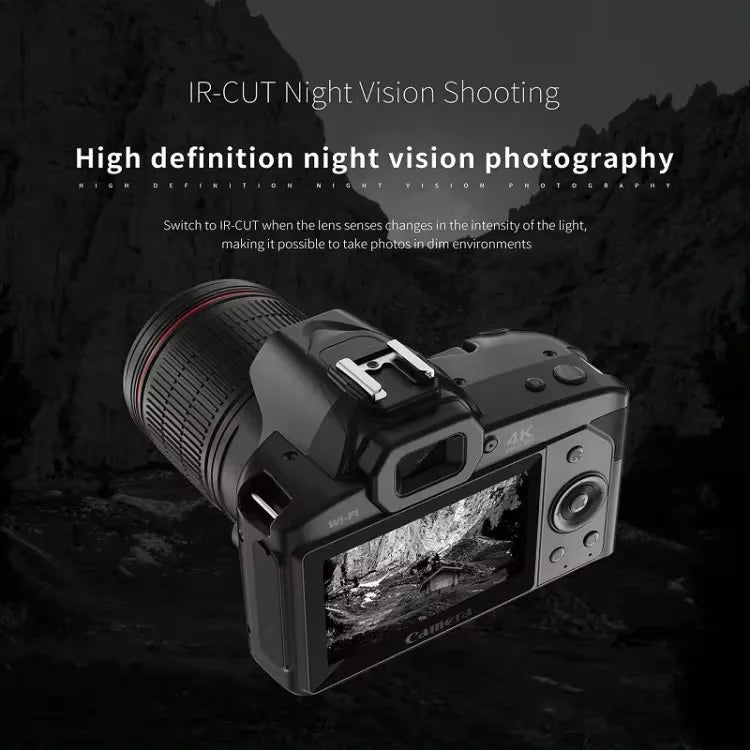 D5 Portable Camcorder Professional 4K HD Video Night Vision 64MP Cameras Photographer WIFI Digital DSLR Camera With 16X Zoom