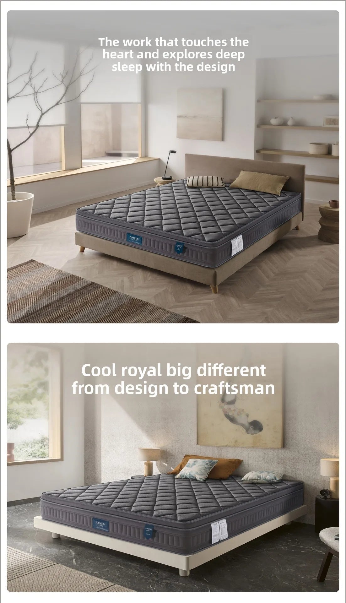 10-12 Inch High Density Memory Foam Hybrid Mattress Queen King Size Rolled Pocket Coil Spring Latex Gel Gel Technology for Home