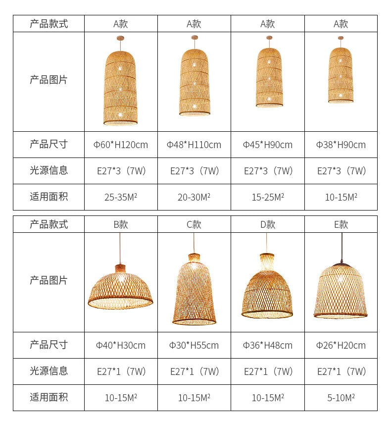Zen Bamboo Chandelier New Chinese Lantern Hotel Chinese Style Restaurant Restaurant Bamboo Artwork Duplex Staircase Long Chandel
