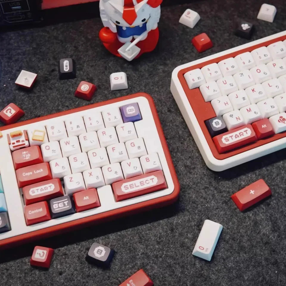 Cute Cat Split Mechanical Keyboard Kit Wireless Tri-mode GASKET Hot-Swap RGB Ergonomic Custom Aluminum Split Gaming Keyboard
