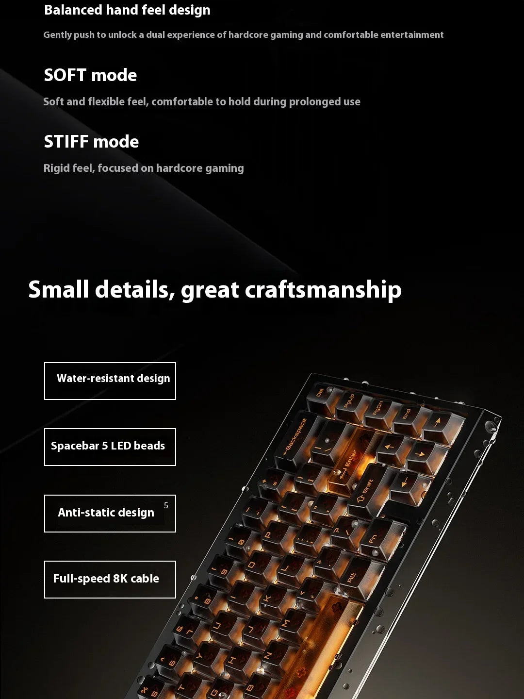 ZYNOO Y65 Magnetic Switch Keyboard Wired Gaming Aluminum Alloy 8K RGB Mechanical Keyboard 0.001mm RT Gasket Keyboard PC Gamer