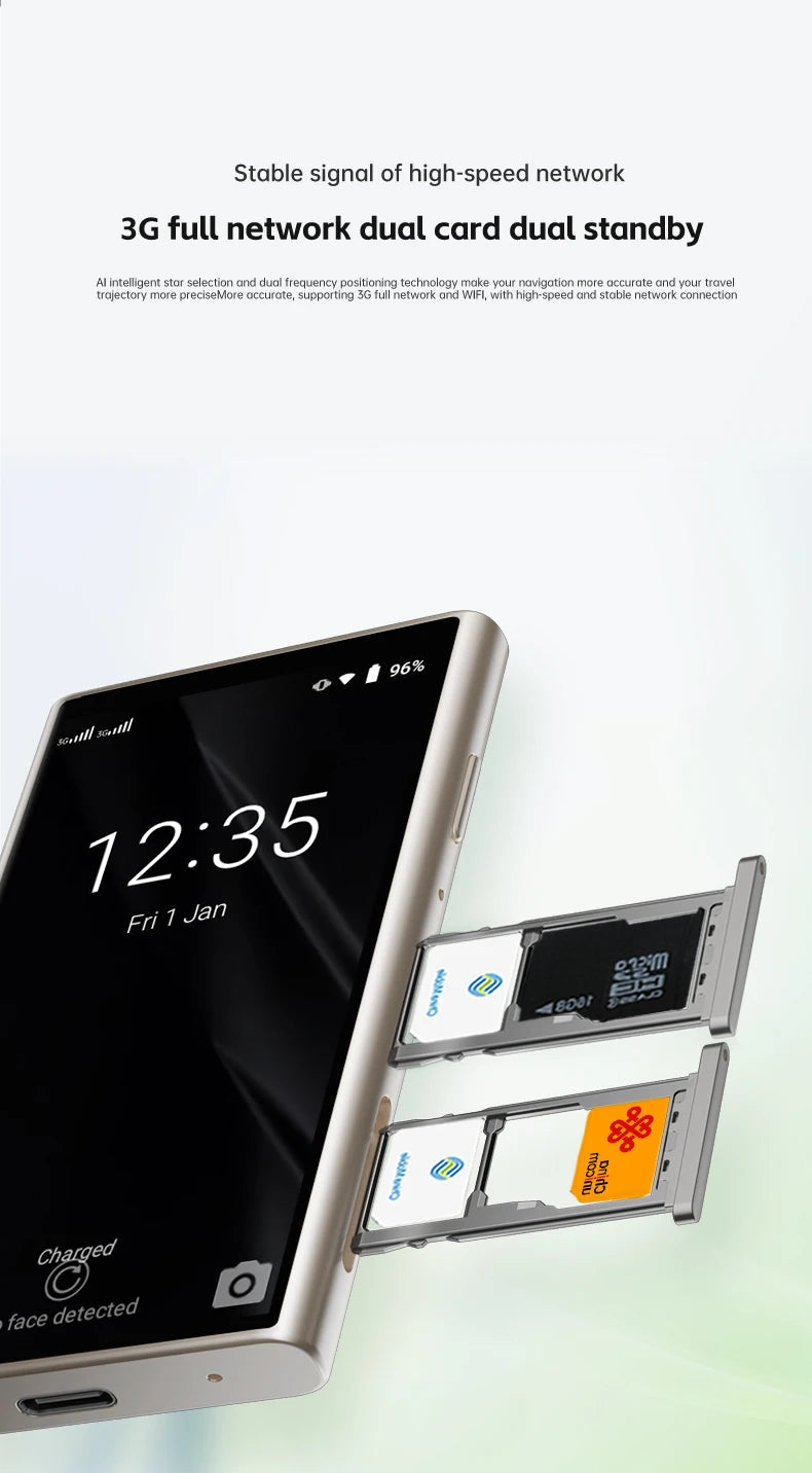 SERVO S26 Mini 3G Smartphone Android 9.0 System 2 SIM Cards 2GB+16GB Play Store Face Unlock WiFi Hotspot 3.0" Small Smart Phones