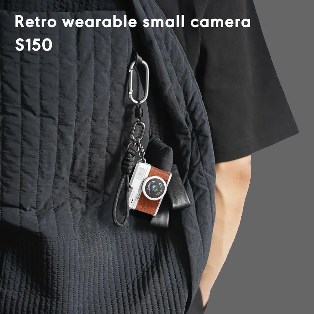 S150 Retro Digital Camera Mini Video Cam Photography Point Camera 1080P Pocket Video Recorder with LED Flash Light for Kids Toys