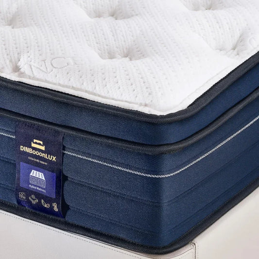Queen ,14 Inch Gel Memory Foam Hybrid Mattress in a Box,Motion Isolation Individually Pocket Innerspring ,Pressure Relie