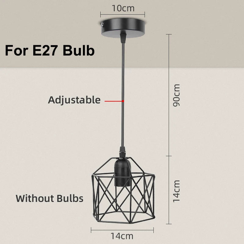 Led Pendant Lights for Dining Room Kitchen Modern Led Chandelier Ceiling Lamp Indoor Hanging Lighting Fixture for E27 Lamp Bulb