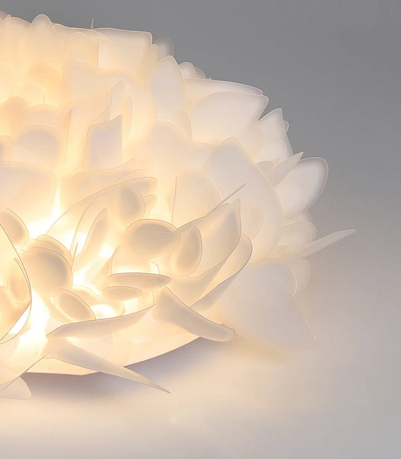 Nordic Luxury Fashion Petal Iron PVC LED Decor Home Atmosphere Ceiling Light Bedroom Foyer Dining Room Lighting Fixtures