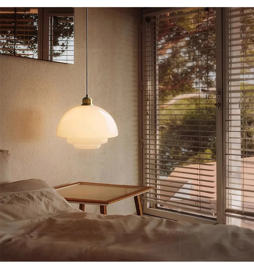 Nordic Glass Pendant Lamp Art Decorative Dinning Room Lamp Kitchen Island Bedrrom Bedside LED E27 Modern Light Fixtures
