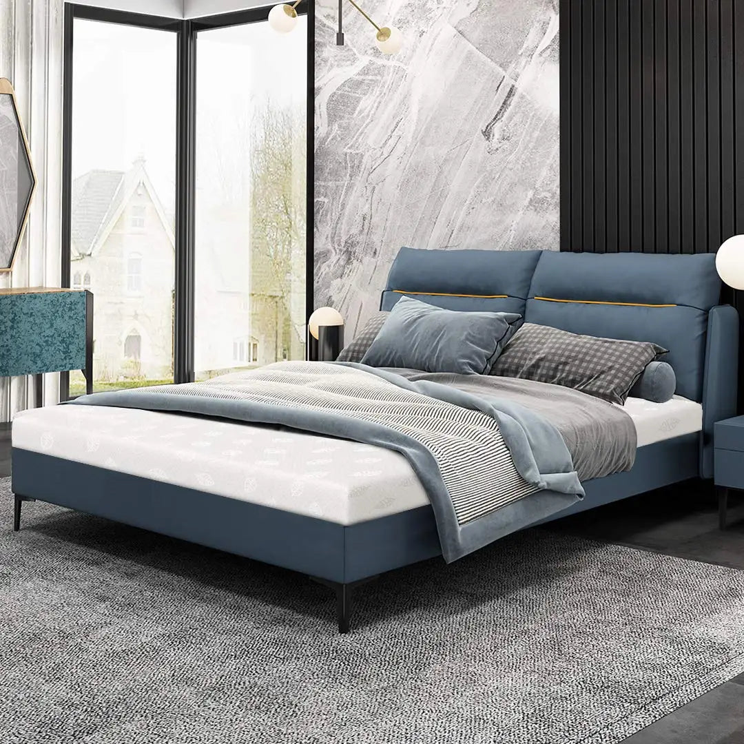 Good Nite Cloud-Like 4.3" Memory Foam Mattress - Plush Pressure-Relieving Topper with Ice Silk Cover for Sweat-Free Sleep