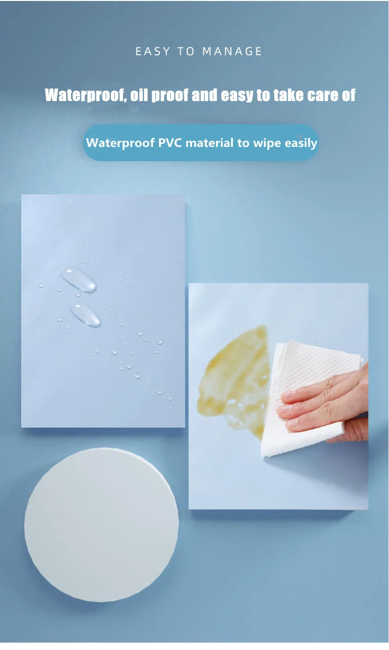 Modern Self-Adhesive Waterproof Wall Stickers, Vinyl Film, Contact Paper, Monochromatic, Cabinet, Home Decor, Kitchen