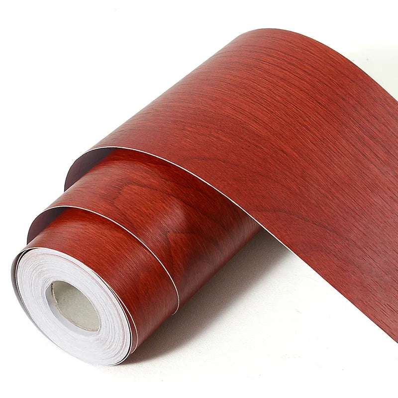 5M Skirting Line Wall Sticker Imitation Wood Pattern Self-adhesive PVC Sticker Living Room Corner Decals