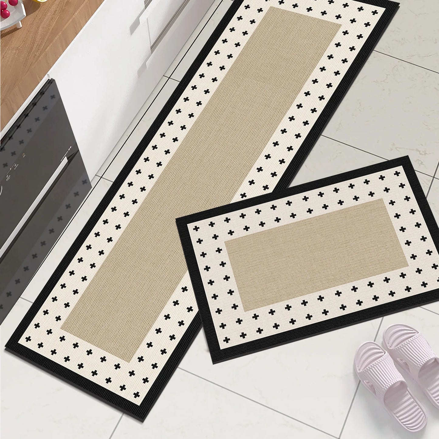 Long Area Retro Diatomite Kitche Floor Mat Waterproof Kitchen Rug For Living Room Hallway Bathroom Mats Doormat Washable