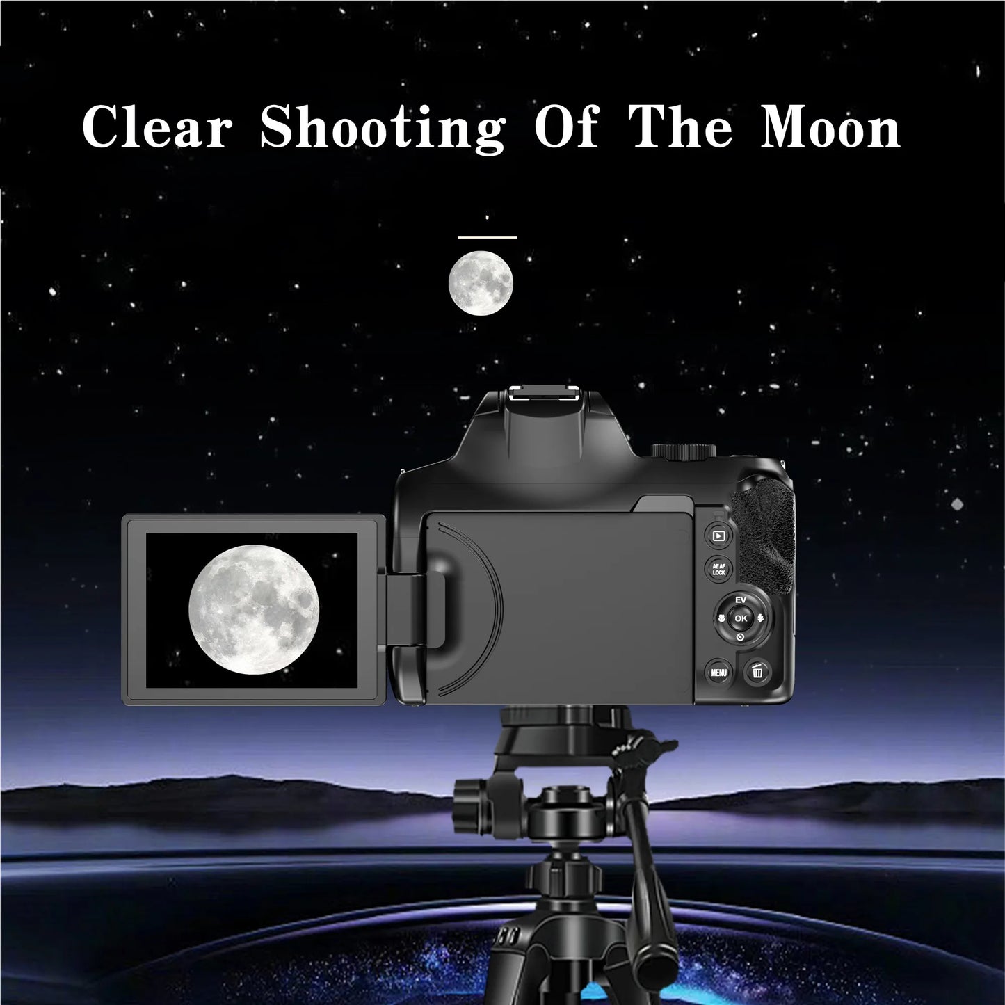 4K HD Digital Camera for Photography Auto Focus 12X Optical Zoom Vlogging Camera for YouTube 72MP WiFi Livestream Video Cameras
