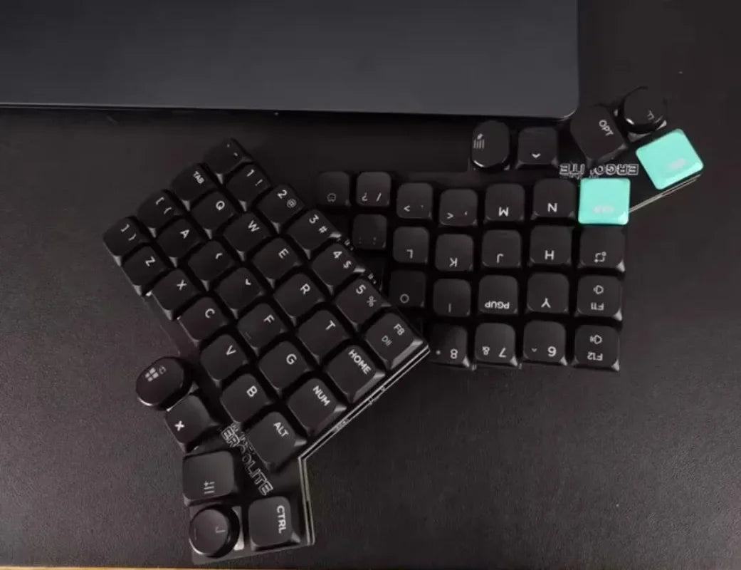 If-ergolite Split Keyboard Kit Low Profile Wireless Keyboard Ergonomic Custom Hot Swap Programmer Support VAIL Gaming Keyboard