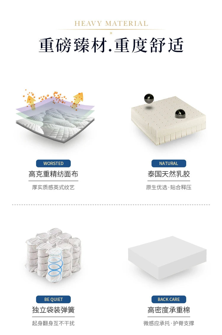 Natural Latex Mattress 180x200 Firm Air Matress King Double Colchones De Cama Cochao Casal Furniture For Bedroom
