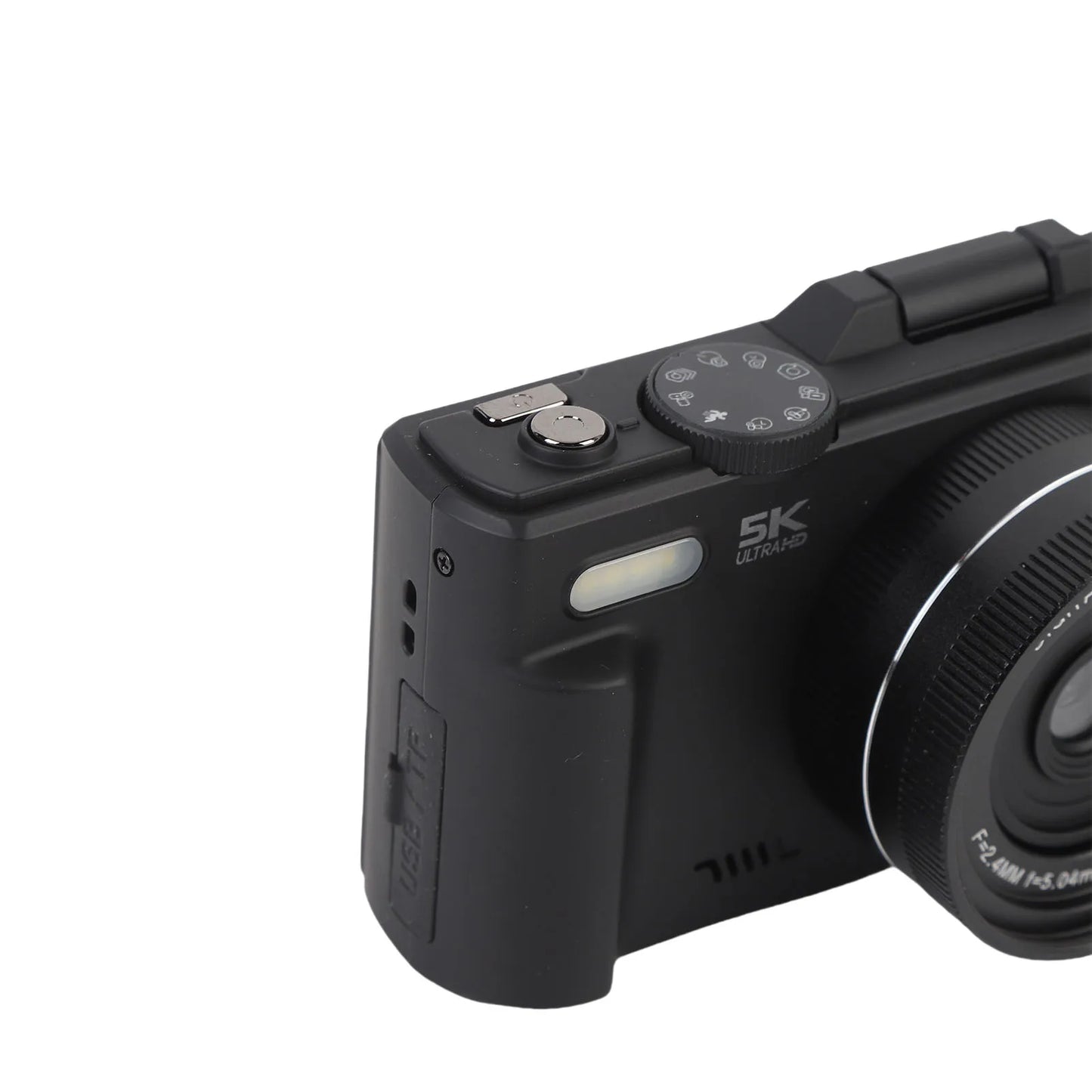Camera with Flash 18XAF Autofocus Compact High Definition 5K Digital Camera Portable 3 Inch Screen for Video