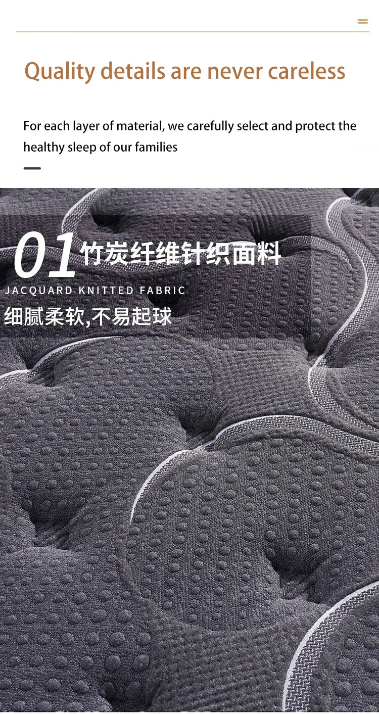 Luxury Hybrid Queen Bed Mattress Breathable Rolled Mattress in a Box Home Furniture for Villa & Hotel