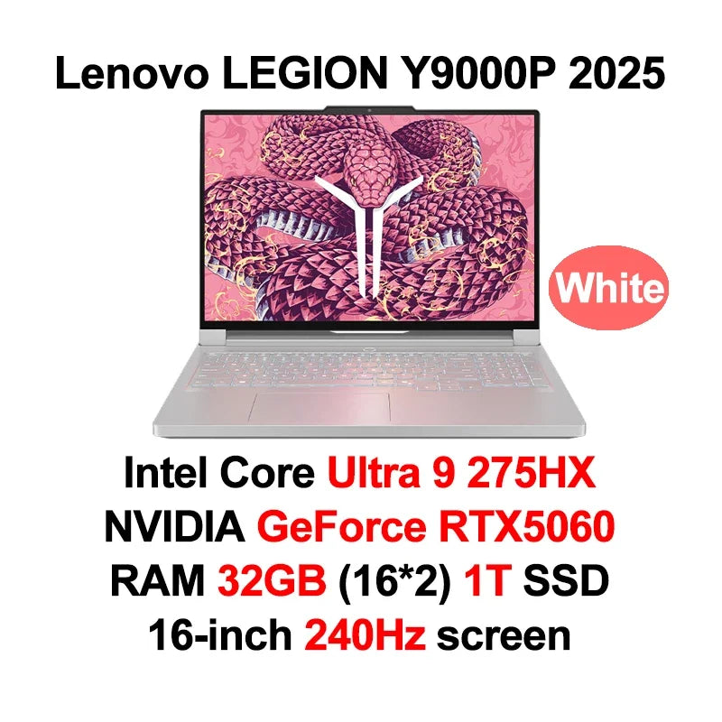 2025 Lenovo LEGION Y9000P E-sports Gaming Laptop GeForce RTX 5070 /5080 Ultra9 275HX RAM 32GB 1T SSD 16-inch Gaming Notebook PC