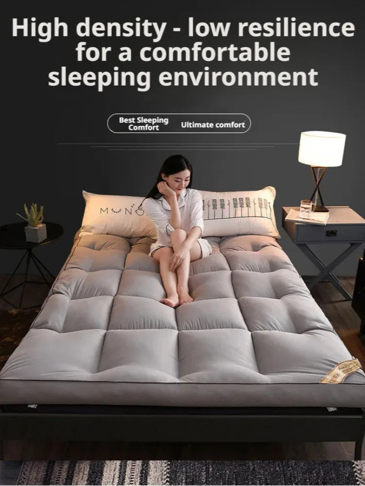 Summer thickening tatami mattress Feather down soft mattress foldable futon folding soft mattresses