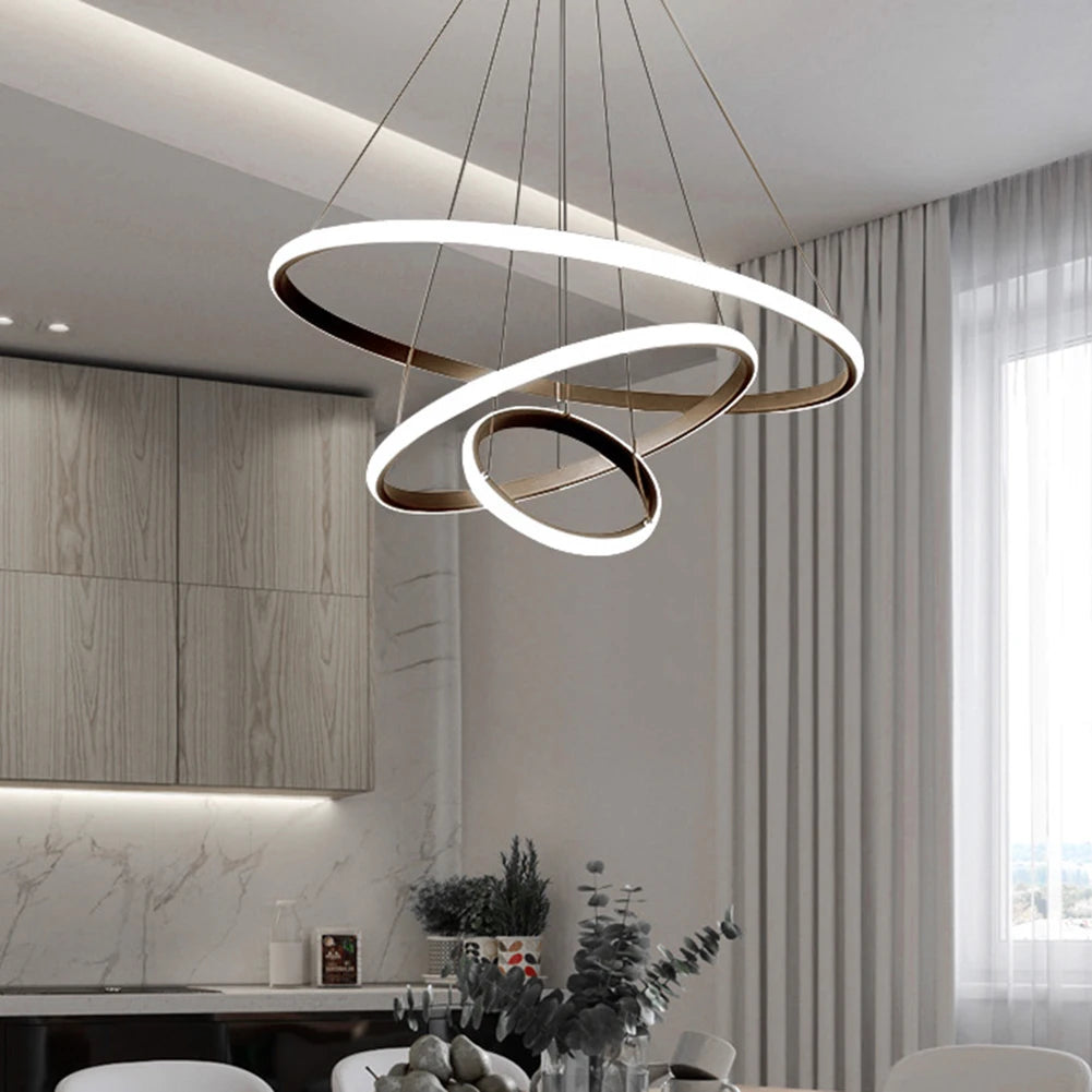 Modern Ceiling Chandelier Lighting Adjustable LED Pendant Chandelier High Brightness Ceiling Lamp for Living Room Bedroom