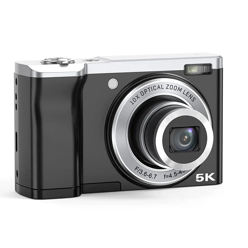 5K Digital Cameras Professional Camcorder 10X Optical Zoom 56MP Front and Rear Camera Ultra Bright Flash Camera Household Camera