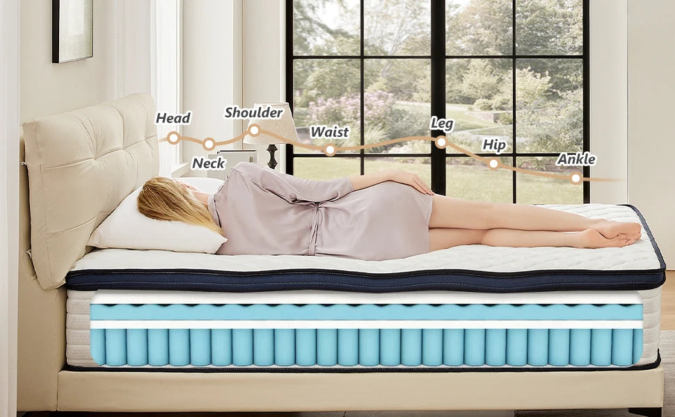 Standard Mattress Hotel Mattress Pocket Spring Mattress Soft and Comfortable Memory Foam Matelas