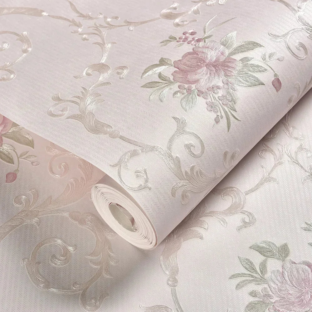 Floral Wallpaper Self-adhesive Warm Girl Bedroom 3d Thickening Wall Decoration Stickers Living Room Restaurant Sofa Background