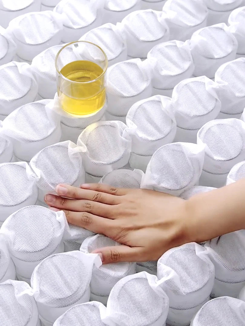 New Style Jacquard Waterproof Roll up Mattress Memory Foam Bonnell Spring Double Sleep Rest Mattress