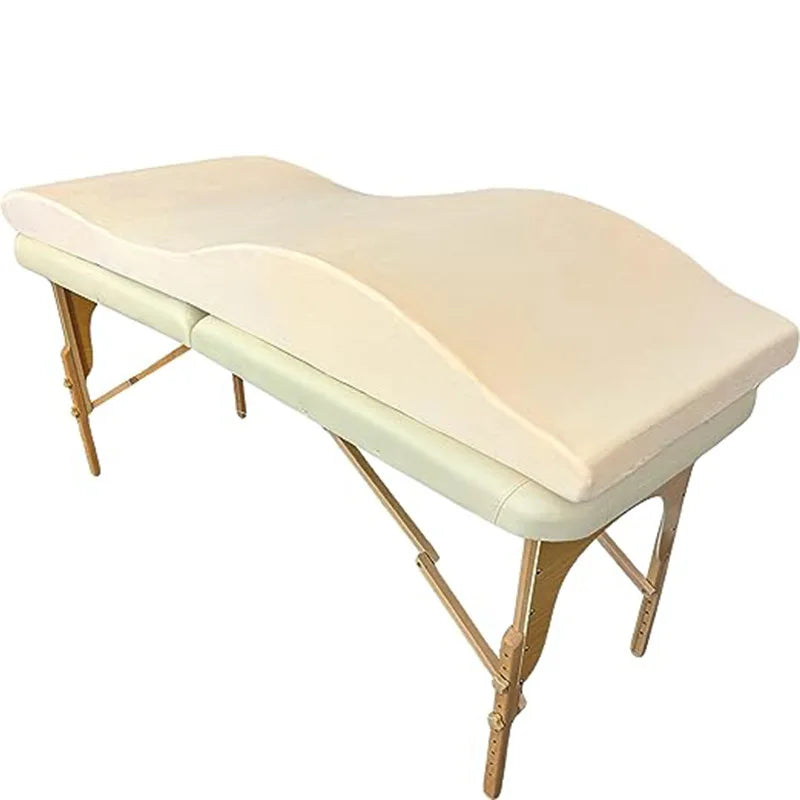 Foam Spa Massage Table Beauty Bed Curved Topper Salon Anatomica Lash Mattress Wave Memory Foam Lash Bed Topper