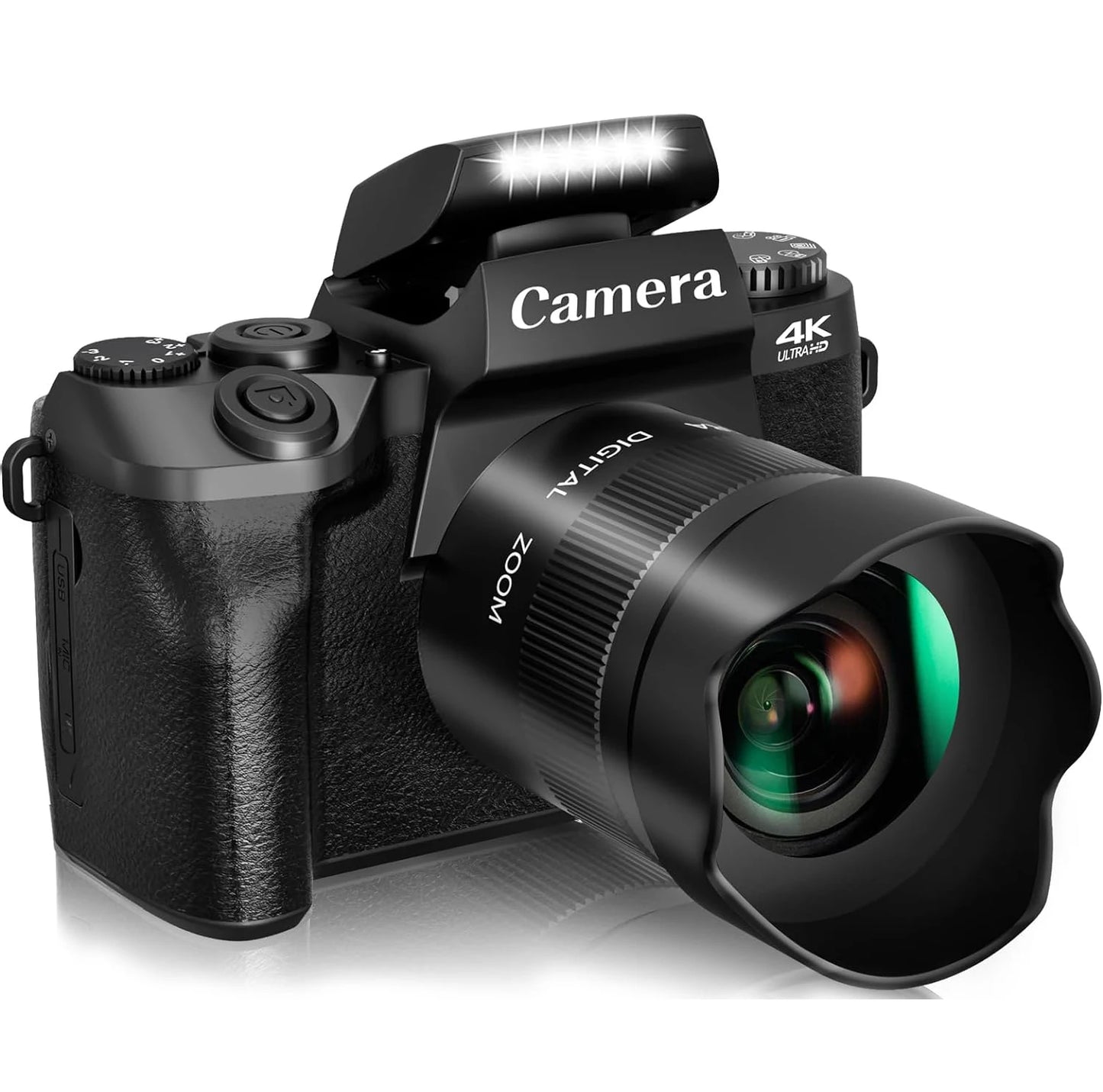 2025 16X Zoom 64MP DSLR HD WIFI Cameras 4.0 Touchscreen 4K Digital for Tiktok Photography Video Live Streaming Vlogging