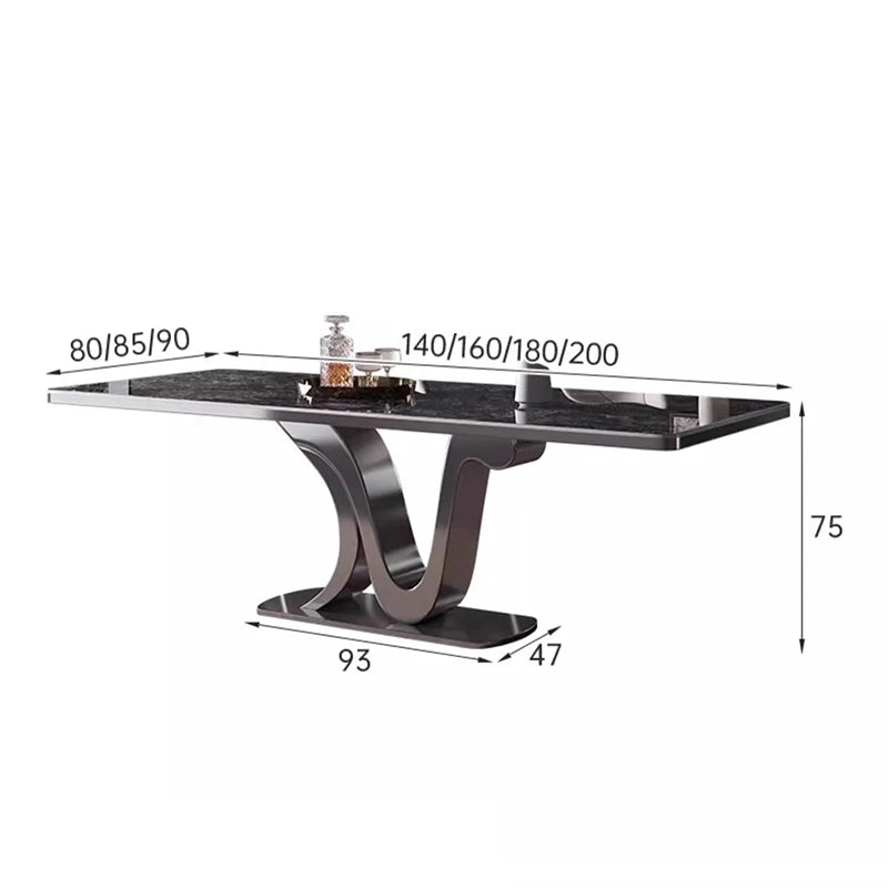 Kitchen Luxury Dining Table Modern Study Large Industrial Bar Living Room Home Furniture Mesas De Comedor Extended Garden JGY