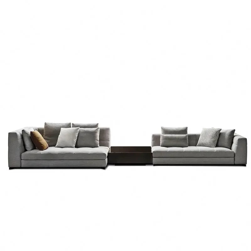 Italian Modern Sectional living room sofa set leather corner office sale
