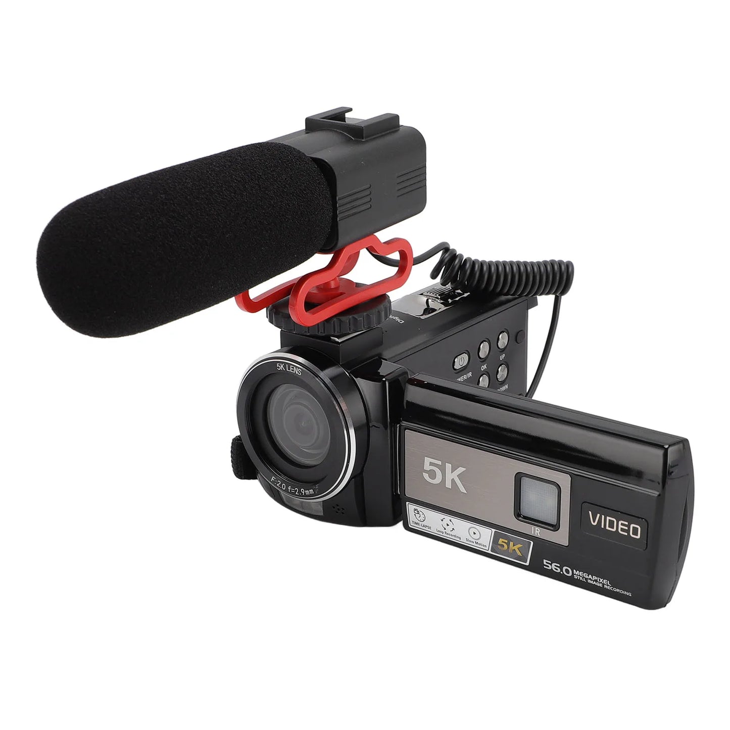 Digital Video Camera 56MP DV Digital Camera 5K WIFI 3in 18X Zoom Anti Shake Loop Recording Handheld Video Camcorder