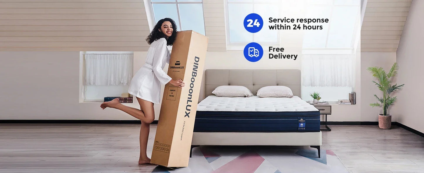 Queen ,14 Inch Gel Memory Foam Hybrid Mattress in a Box,Motion Isolation Individually Pocket Innerspring ,Pressure Relie