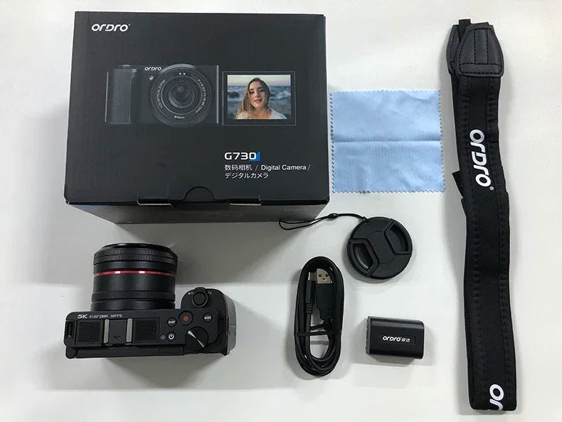 Digital Camera 3.2inch G730 12X Optical Zoom Compact Camera | 4K 60FPS Video, Sony CMOS Sensor & IR Night Vision