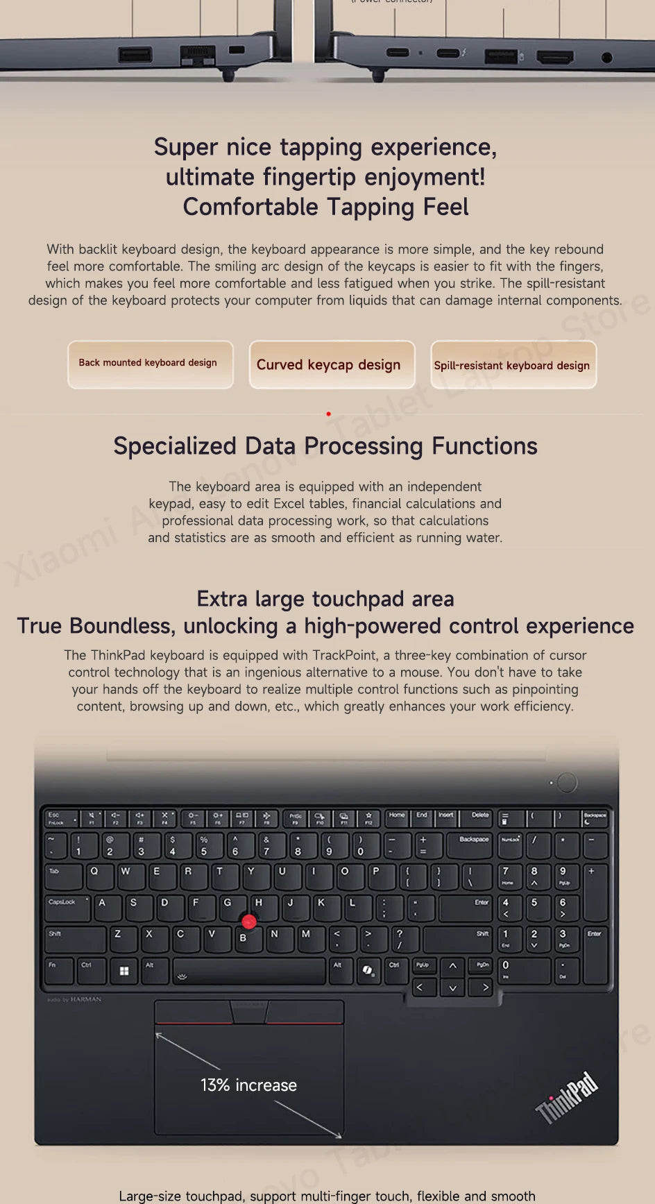 Lenovo Laptop Thinkpad E16 AI PC 16" 2.5K Thin & Light Portable Laptop Intel Ultra5 125H/Ultra7-155H 16G/32G DDR5 RAM Notebook