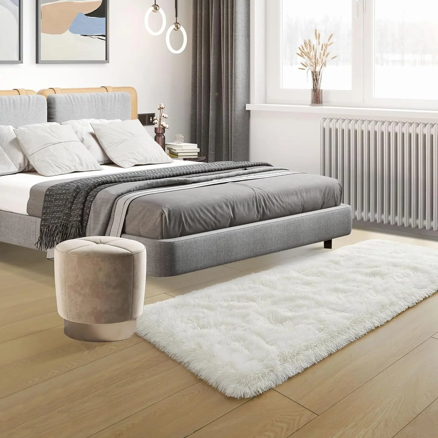 Soft Carpet for Living Room Fluffy Hall Sofa Area Rug Carpets Room Decor Plush Rugs for Children Bedroom Play Floor Mats