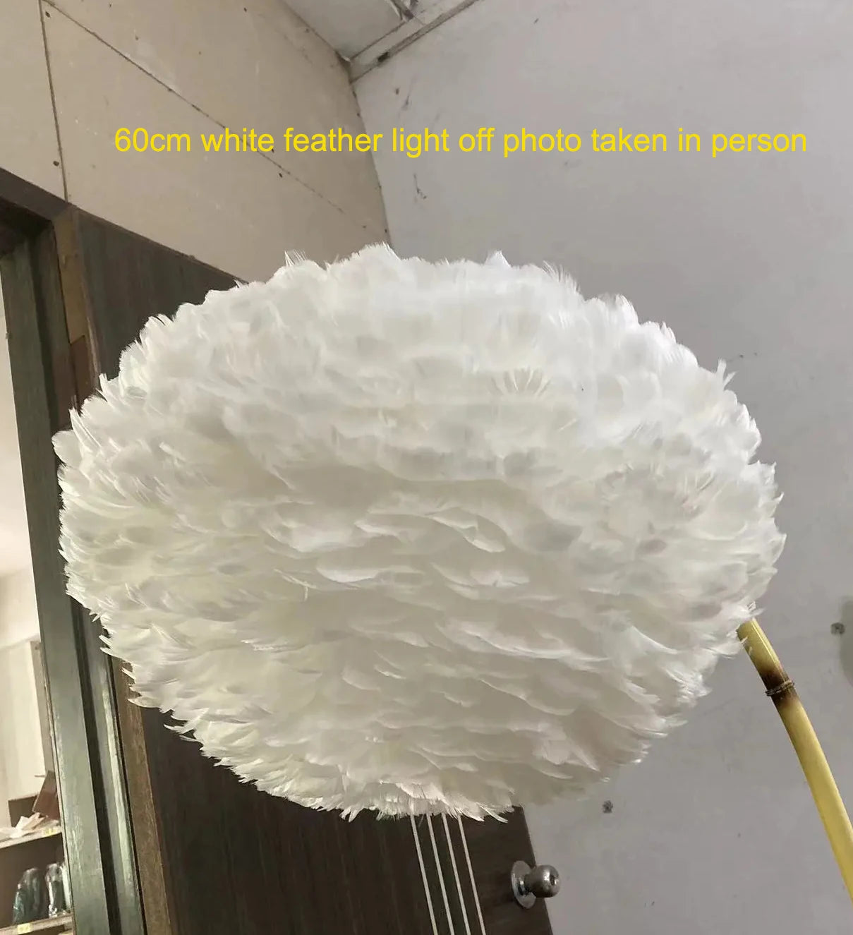 Feather Chandelier Modern Large Goose Feather Living Room Bedroom Feather Chandelier Warm and Fashionable Clothing Store Chandel