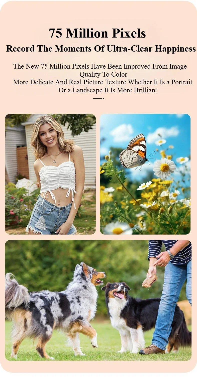 5k HD Digital Camera 75MP 18X Zoom AF Automatic Zoom 3-inch Flip Screen WIFI Web Camcorder Student Travel Shooting Vlog Cameras