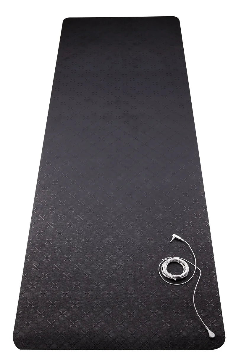 Half Grounding Mat for Bed Anti-slip PU Leather Earthing Mattress With Grounding Cord & Plug Adapter
