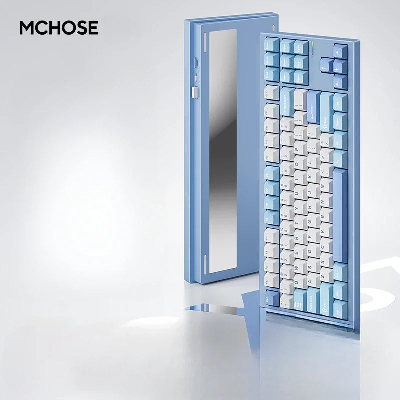 MCHOSE GX87V2 Mechanical Keyboard Wireless Tri-mode Hot-Swap GASKET RGB Quick Release Custom CNC Aluminum Office Gaming Keyboard