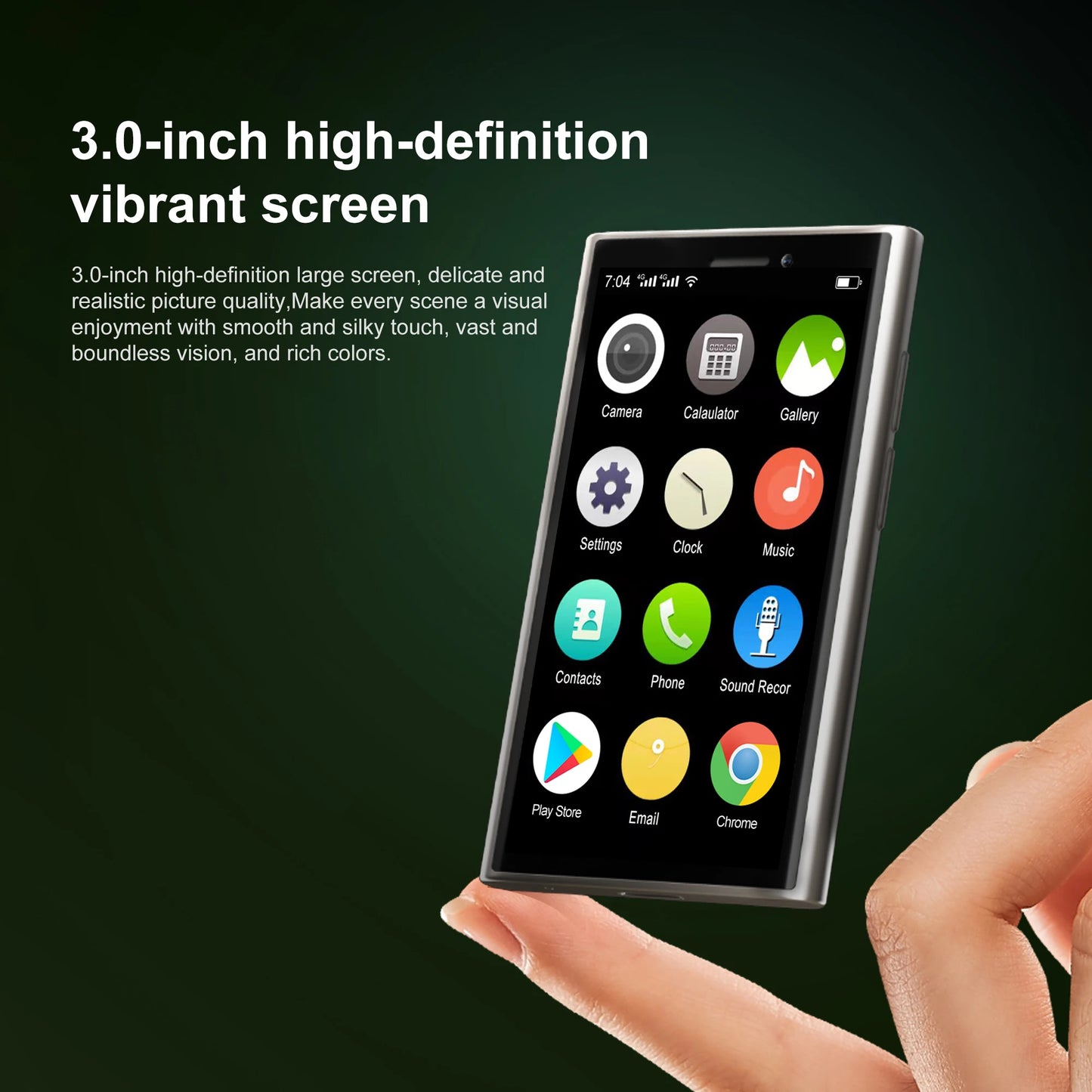 SERVO S26 Mini 3G Smartphone Android 9.0 System 2 SIM Cards 2GB+16GB Play Store Face Unlock WiFi Hotspot 3.0" Small Smart Phones