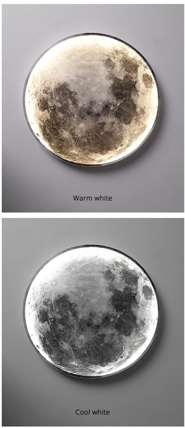 Nordic Modern Designer Art Minimalist Moon Wall Lamp Foyer Gallery Background Bedroom Bedside Roof Creative Decoration Hotel Bar