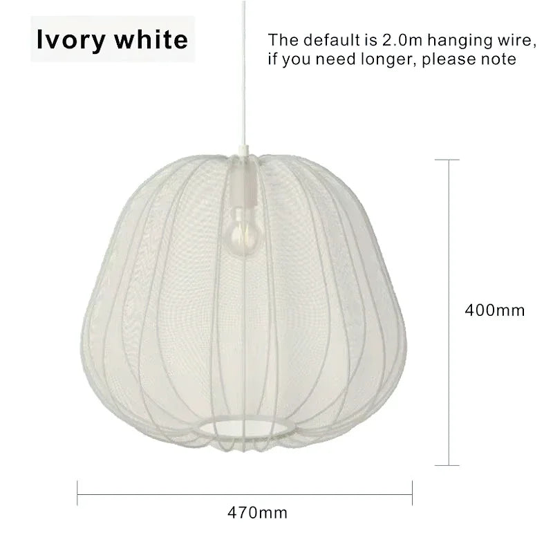Bolia Balloon Fabric Ceiling Lamps Silk White Ivory Lantern Chandelier Pendant Living Room Bedroom Restaurant Home Decorations