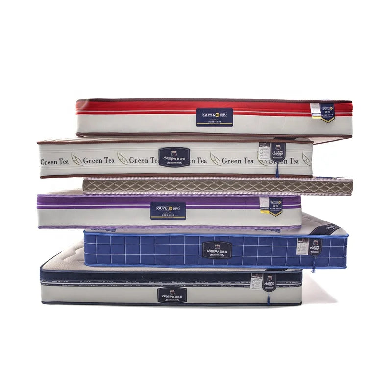 2024 Popular Spring Contour Wave Orthopedic Mattresses Memory Foam Latex Mattress With Removable Cover